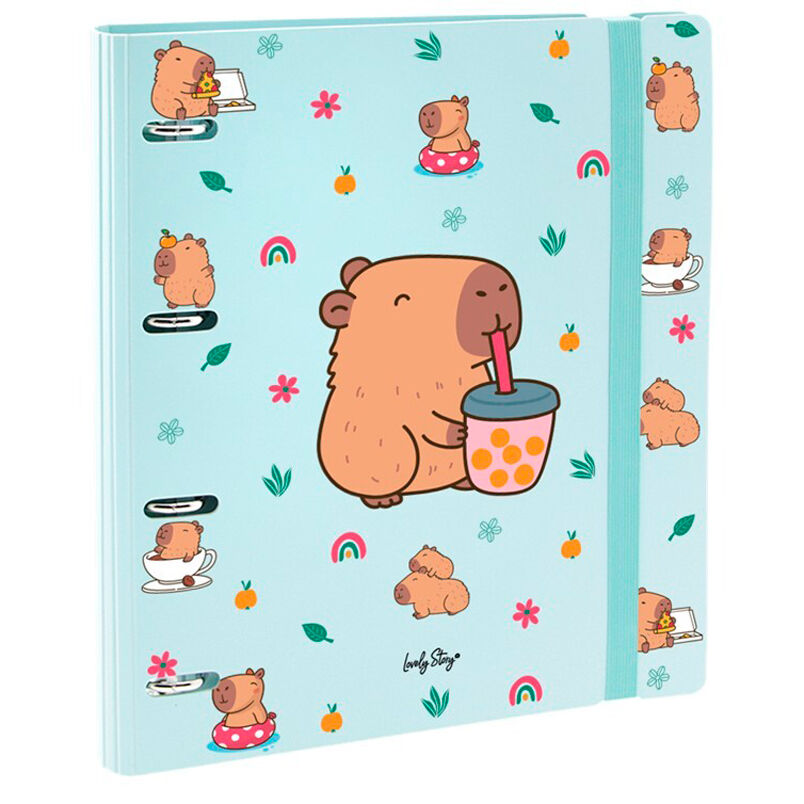Imagen 1 - Carpeta Anillas Blubble Tea Capibara