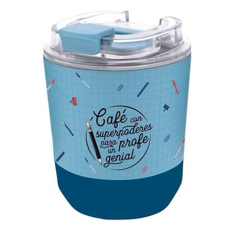 Imagen 1 - Vaso Termico Caffe - Cafe Con Superpoderes Para Un Profe Genial