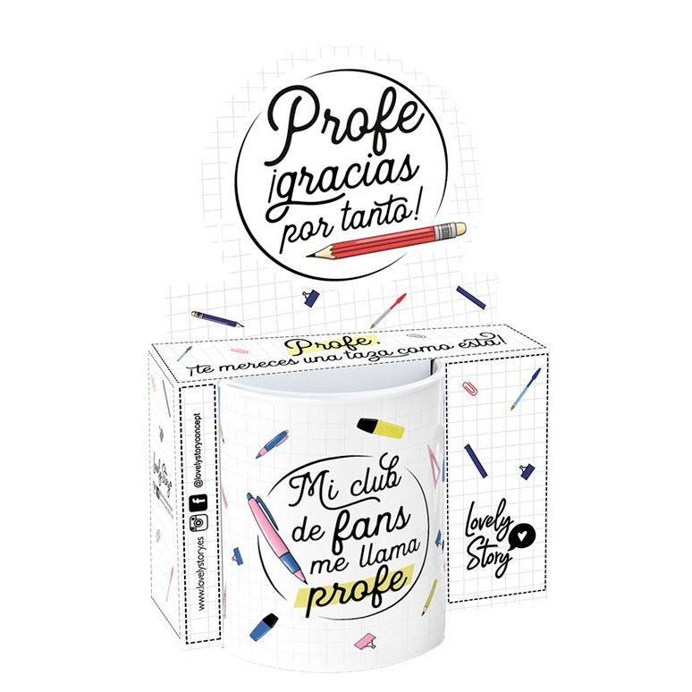 Imagen 1 - Taza - Mi Club De Fans Me Llama Profe 330Ml