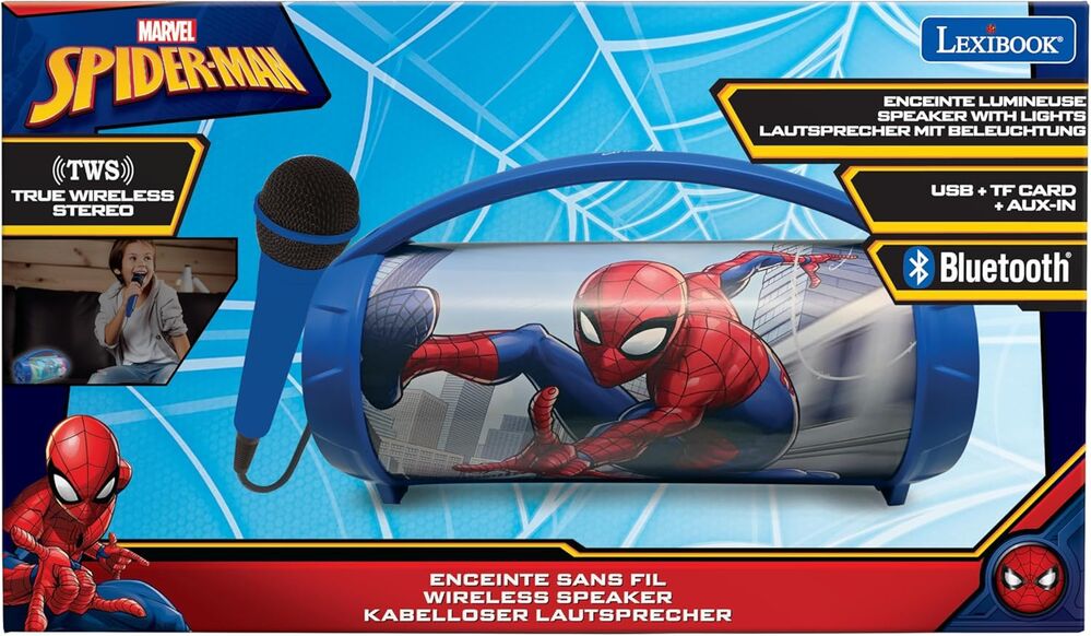 Imagen 3 - Altavoz Con Microfono Bluetooth Spiderman Marvel
