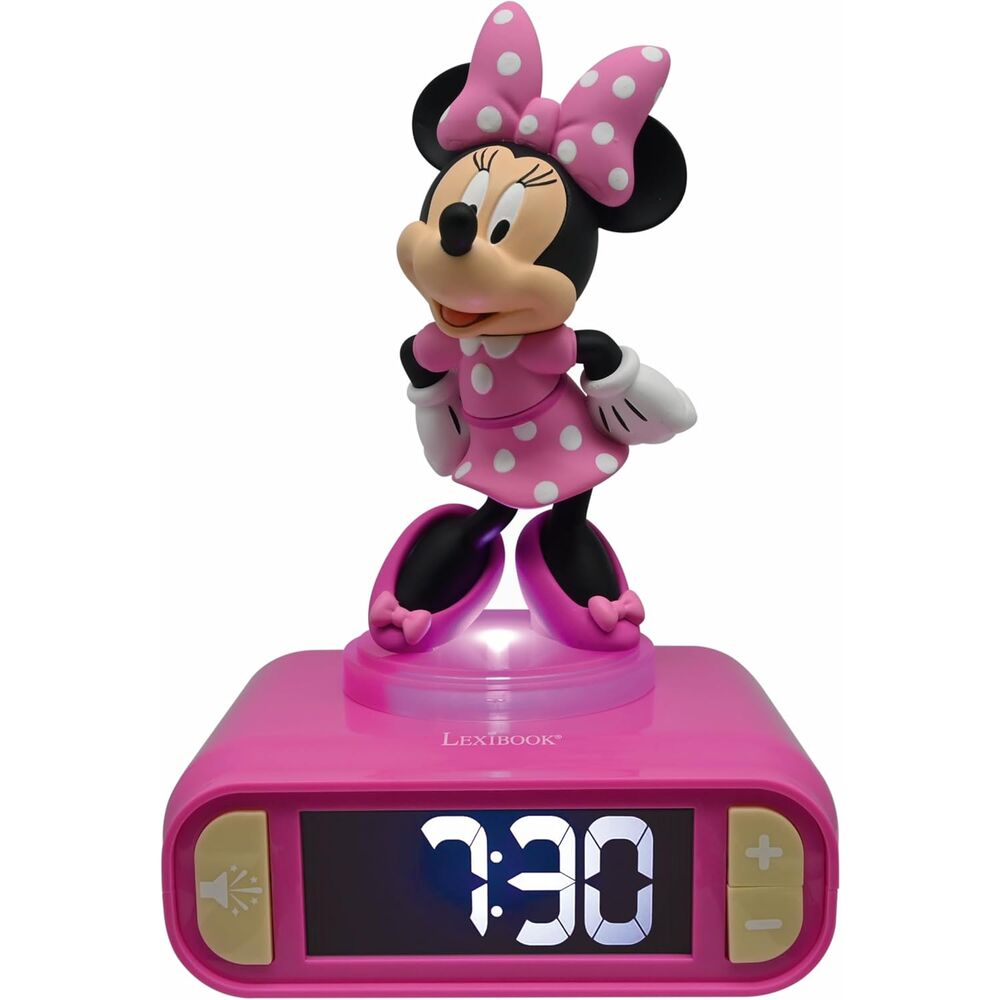 Imagen 1 - Despertador Digital Luz Nocturna Minnie Disney