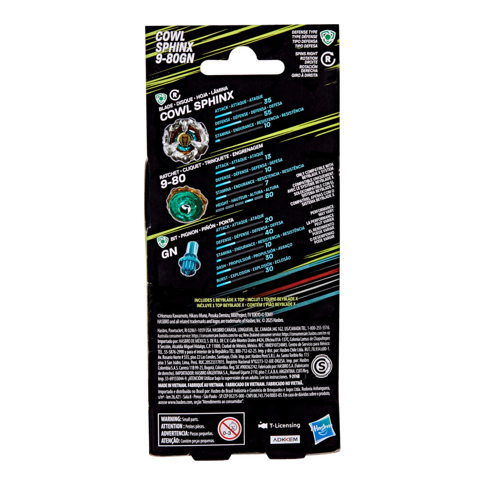 Imagen 7 - Juego Cowl Sphinx 9-80Gn Beyblade X