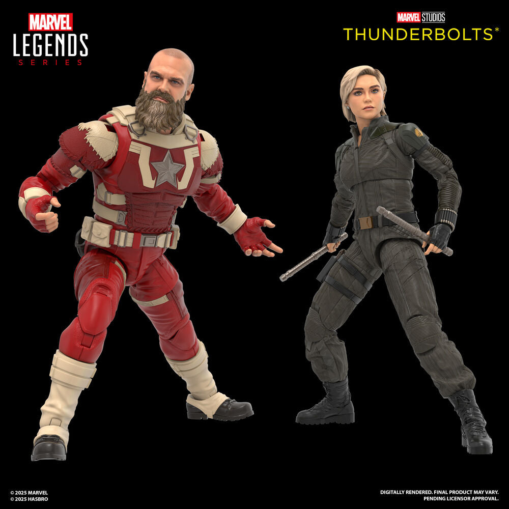 Imagen 2 - Blister 2 Figuras Yelena Belova & Red Guardian Thunderbolts Marvel Legends 15Cm