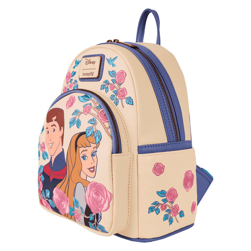 Imagen de Mochila Aurora & Principe La Bella Durmiente Disney Loungefly 26Cm parte de nuestra colección en Espadas y más, sitio oficial.