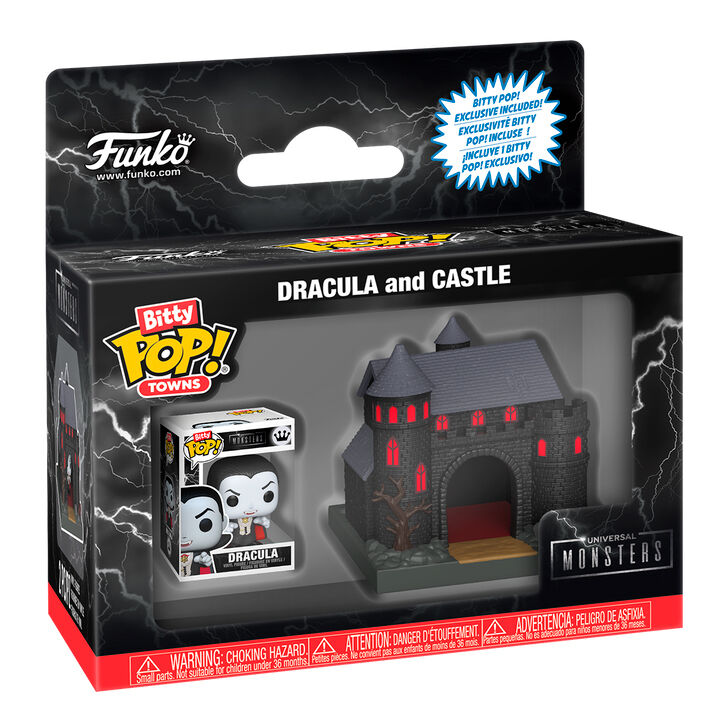 Imagen 1 - Figura Bitty Pop Town Universal Monsters El Castillo De Dracula