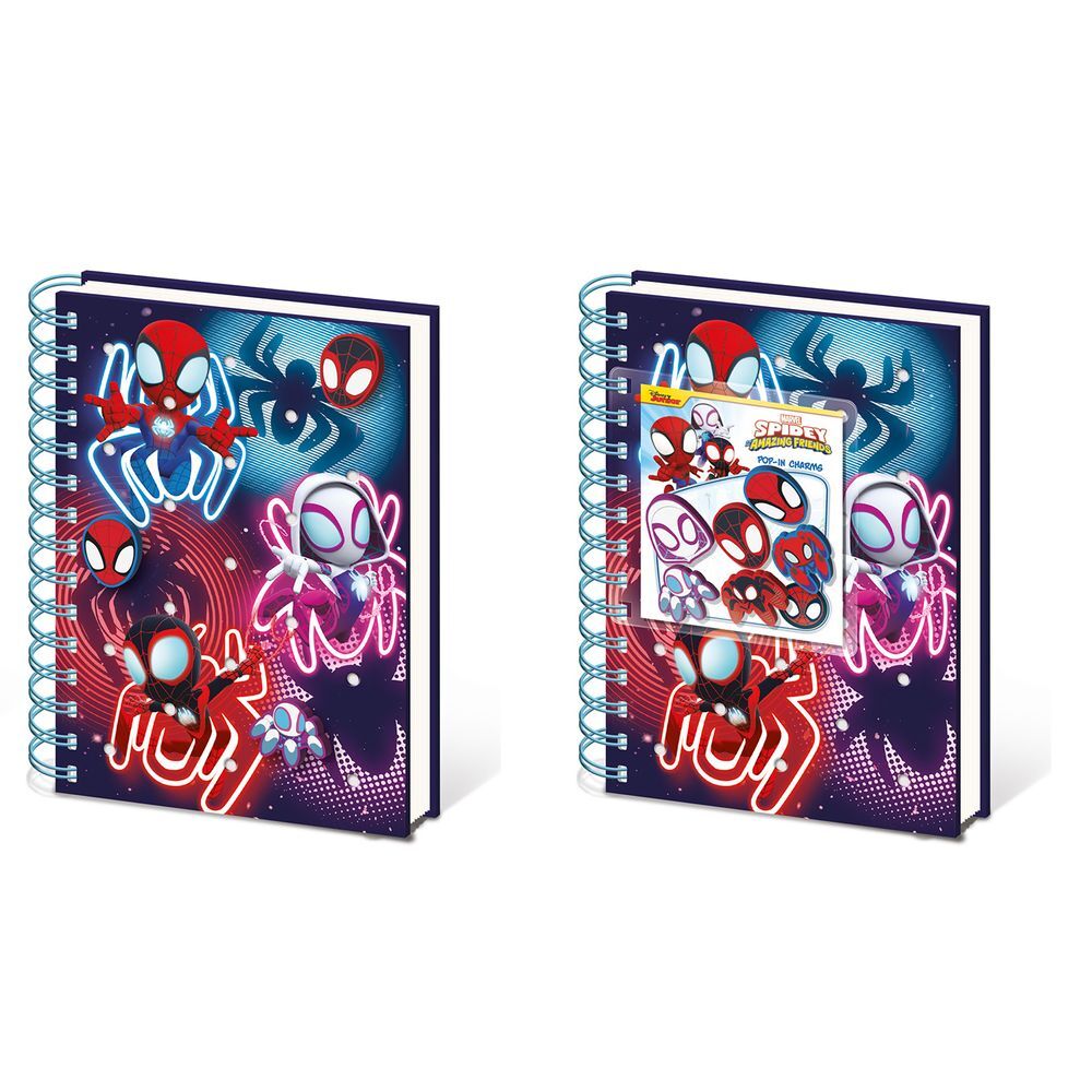 Imagen 1 - Cuaderno Charms A5 Premium Spidey And The Amazing Friends Marvel