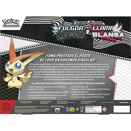 Imagen 2 - Blister Juego Cartas Coleccionables Victici Fulgor Negro Y Llama Blanca Pokemon Español