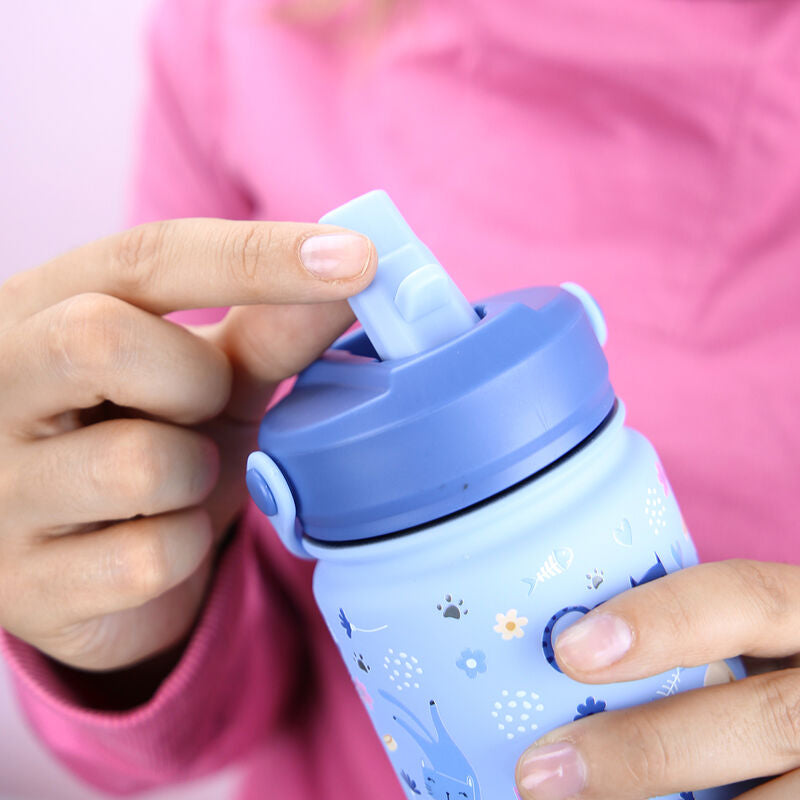 Imagen 4 - Cantimplora Termica Gatos Del Cielo 330Ml