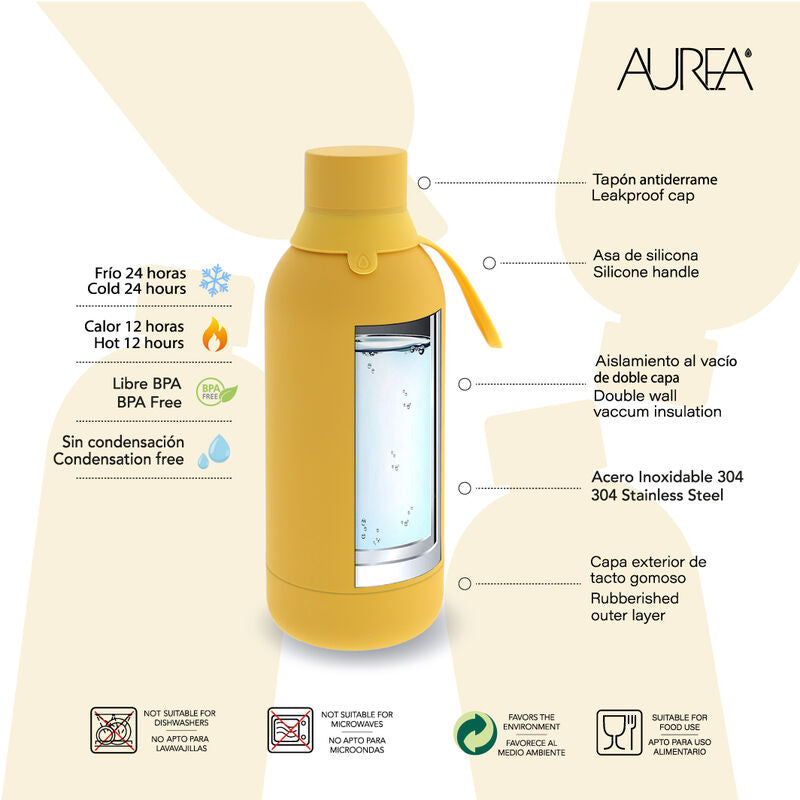 Imagen 1 - Botella Termica Cachorro Mostaza 500Ml
