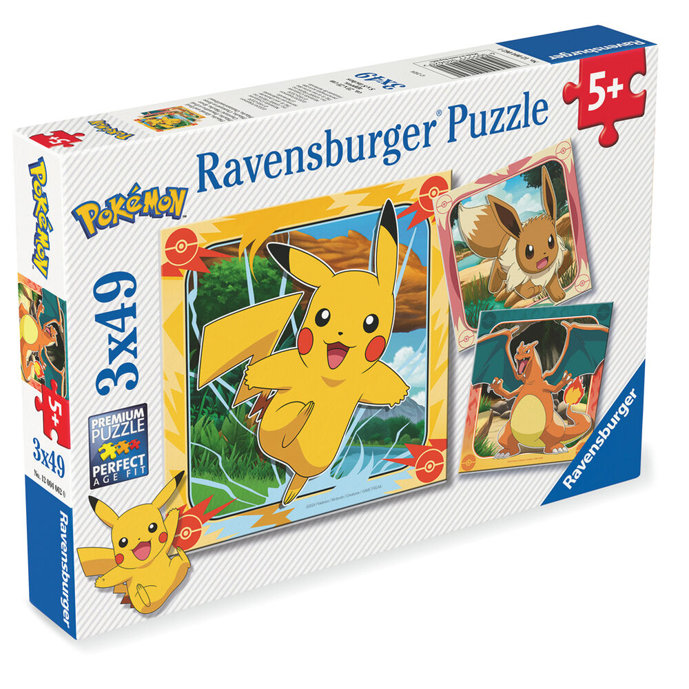 Imagen 2 - Puzzle Pokemon 3X49pzs