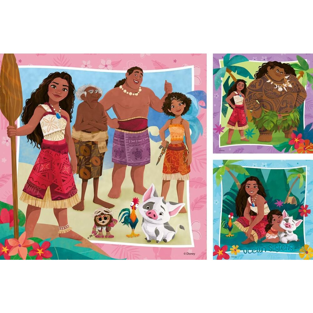 Imagen 1 - Puzzle Vaiana 2 Disney 3X49pzs