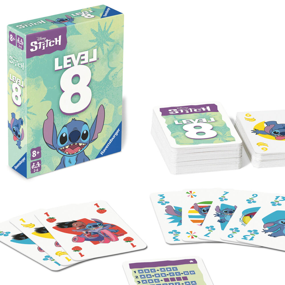 Imagen 1 - Juego De Cartas Level 8 Stitch Disney