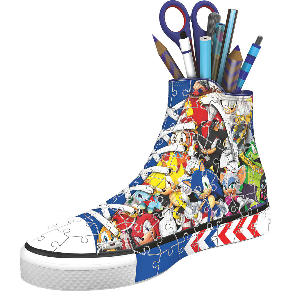 Imagen 1 - Puzzle 3D Portalapices 3D Zapatilla Sonic The Hedgehog 112Pzs