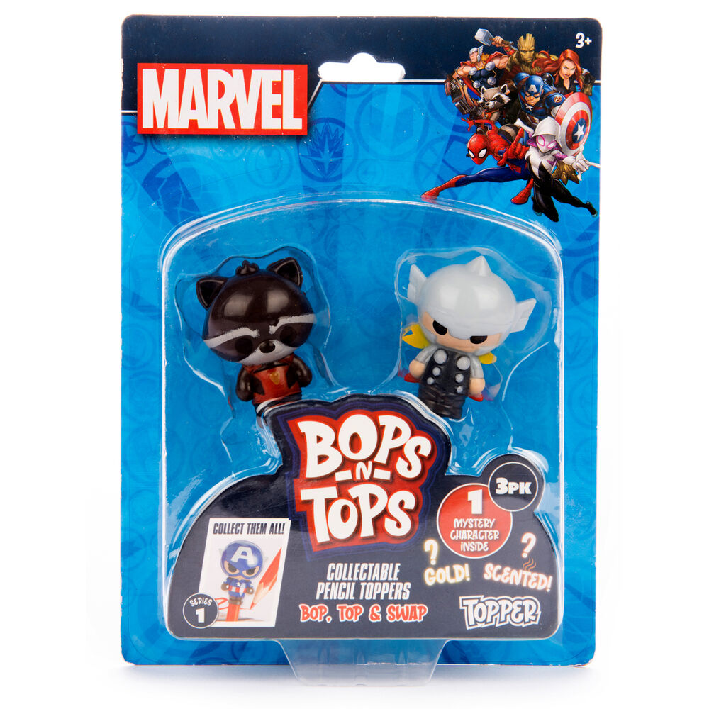 Imagen 1 - Blister 3 Toppers 3D Marvel