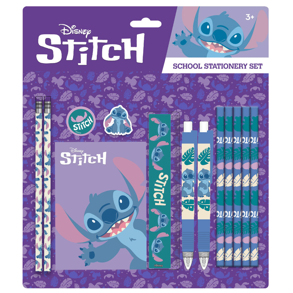 Imagen 1 - Blister Papeleria Stitch Disney 13Pzs