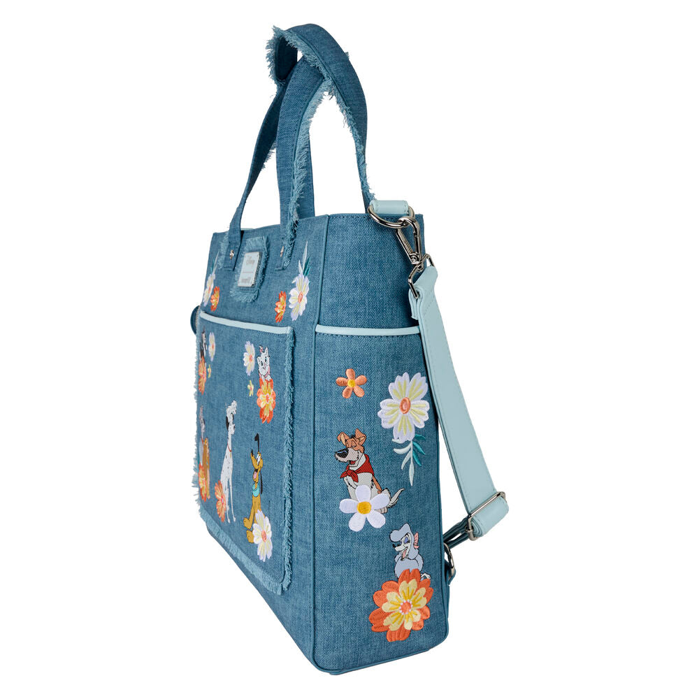 Imagen 3 - Bolso Mochila + Monedero Denim Disney Loungefly