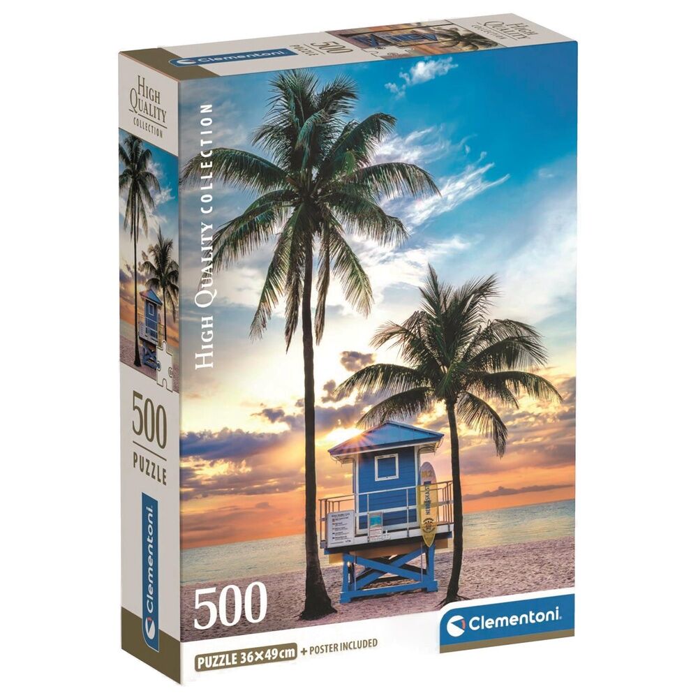 Imagen 1 - Puzzle Miami Beach Florida High Quality 500Pzs