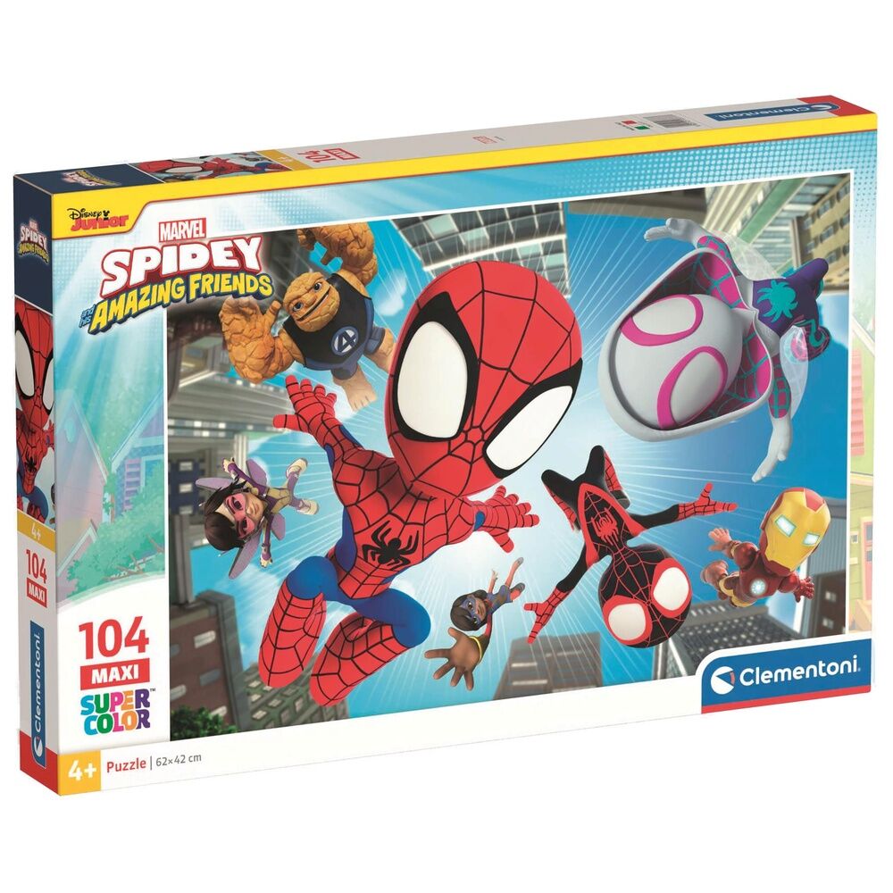 Imagen 1 - Puzzle Maxi Spidey And His Amazing Friends Marvel 104Pzs