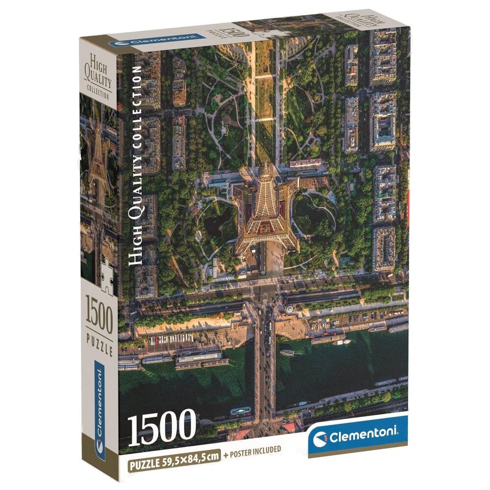 Imagen 1 - Puzzle Flying Over Paris High Quality 1500Pzs