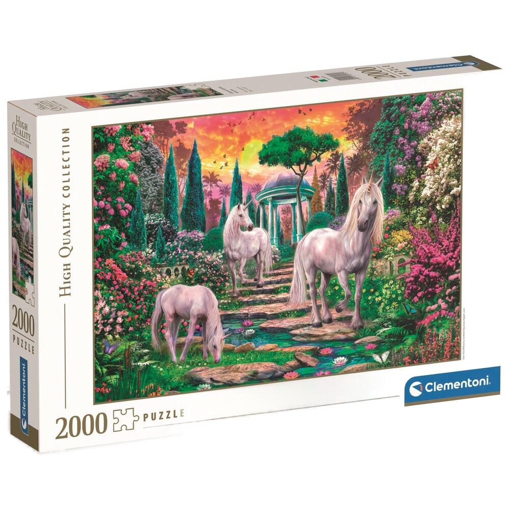 Imagen 1 - Puzzle Classical Garden Unicorns High Quality 2000Pzs