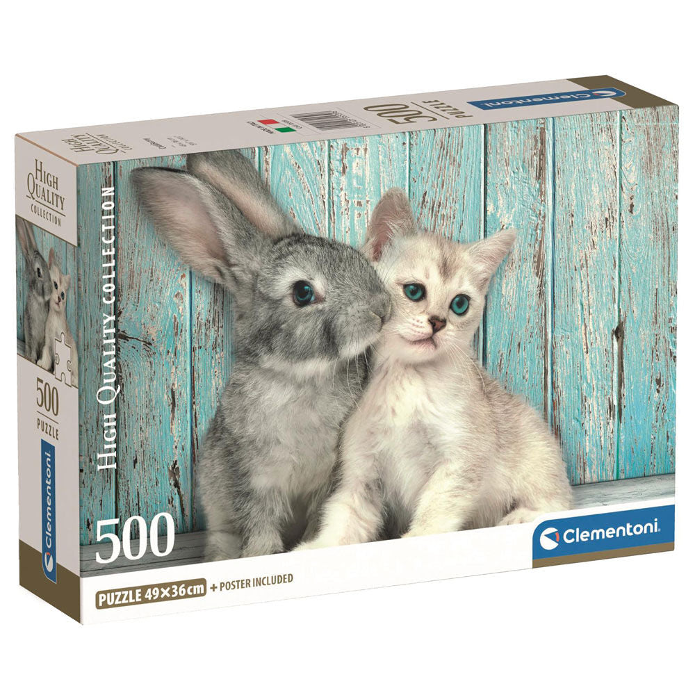 Imagen 1 - Puzzle Cat & Bunny High Quality 500Pzs