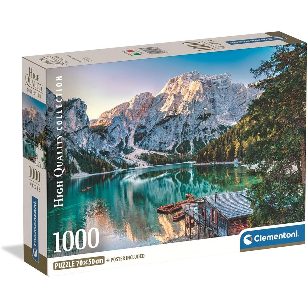 Imagen 2 - Puzzle Emerald Lake Braies High Quality 1000Pzs