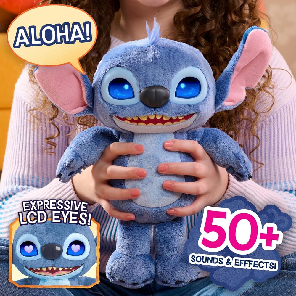 Imagen 10 - Peluche Interactivo Stitch Disney 30Cm