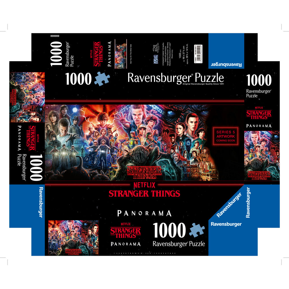 Imagen 1 - Puzzle Panorama Stranger Things 1000Pzs