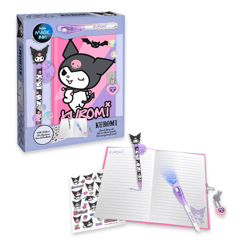 Imagen 1 - Diario + Boligrafo Magico Kuromi Hello Kitty