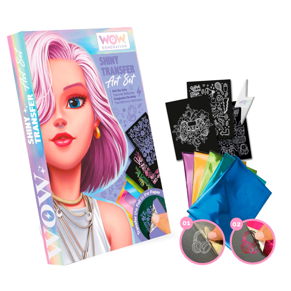Imagen 1 - Set Artistico Transfer Shiny Wow Generation