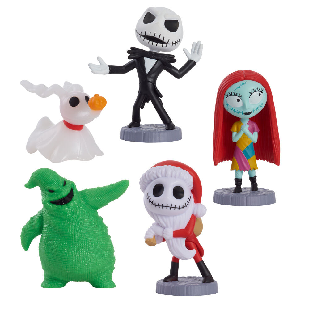 Imagen 1 - Blister 5 Figuras Pesadilla Antes De Navidad Disney