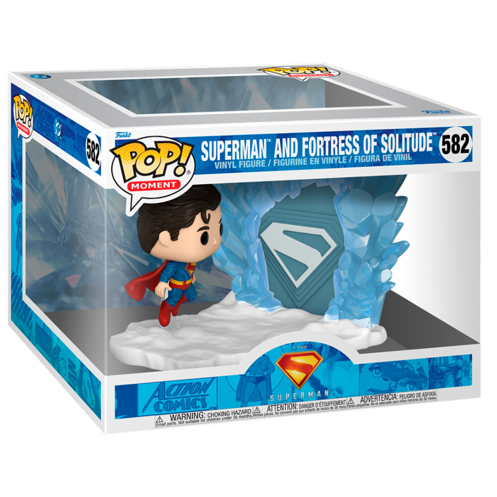 Imagen 2 - Figura Pop Moment Dc Comics Superman - Superman And Fortress Of Solitude