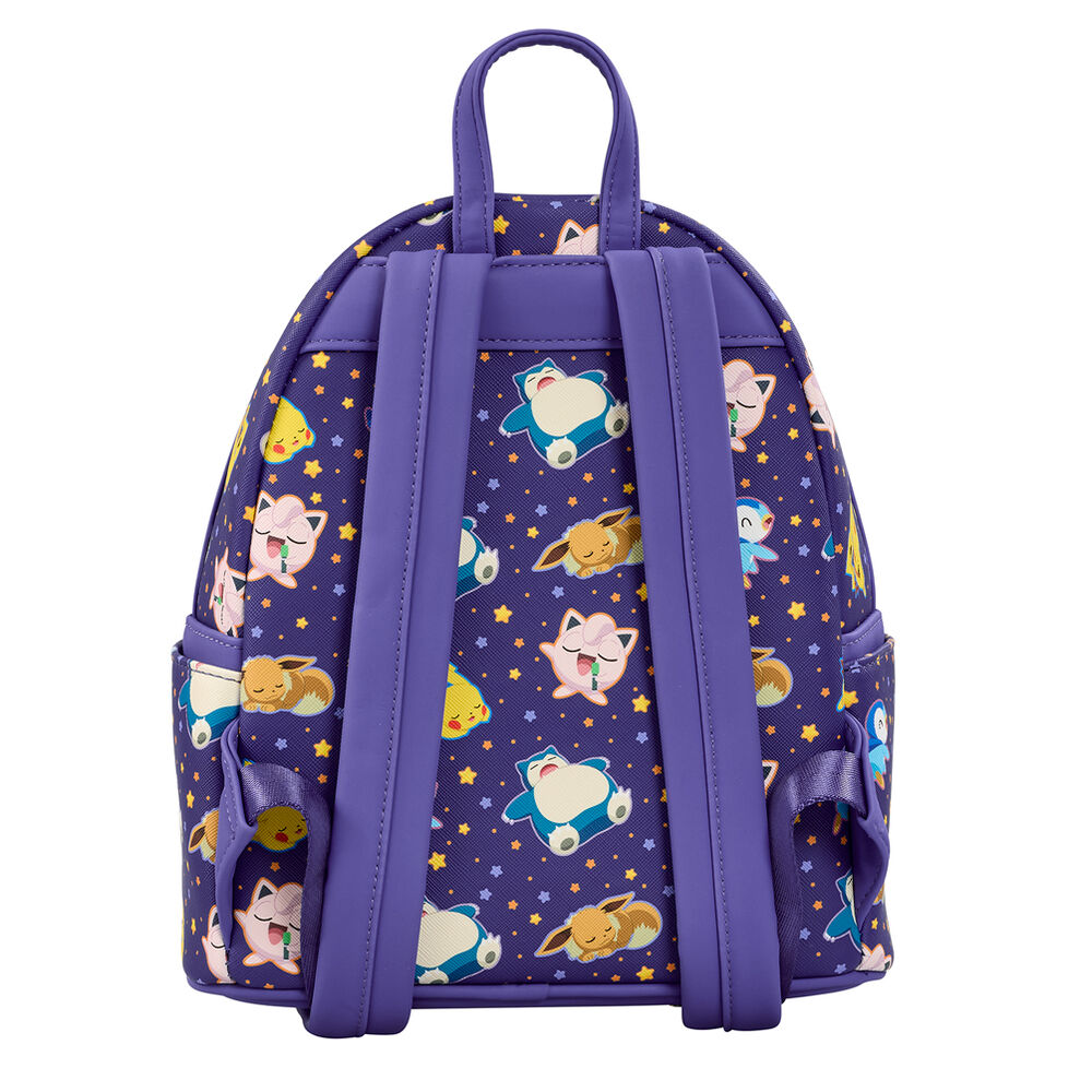Imagen 3 - Mochila Sleeping Pikachu And Friends Pokemon Loungefly 26Cm
