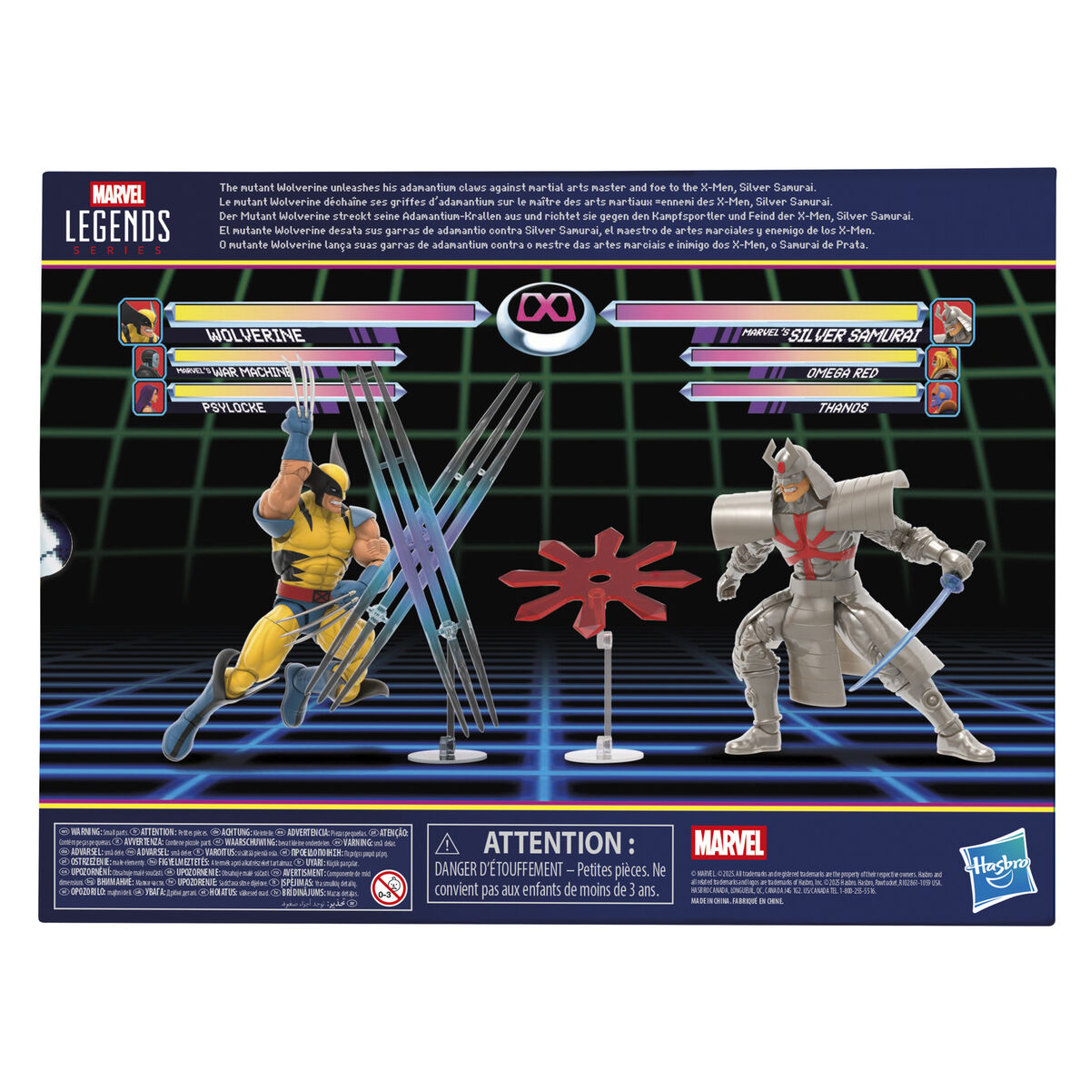 Imagen 11 - Blister 2 Figuras Wolverine & Silver Samurai Gameverse Marvel Legends 15Cm