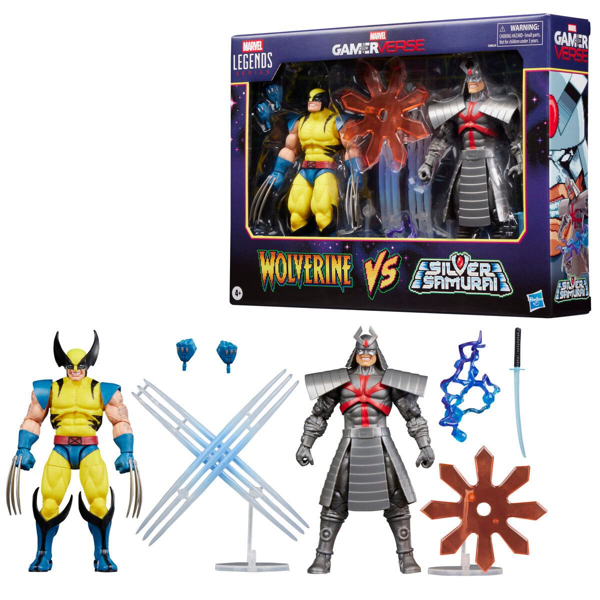 Imagen 2 - Blister 2 Figuras Wolverine & Silver Samurai Gameverse Marvel Legends 15Cm