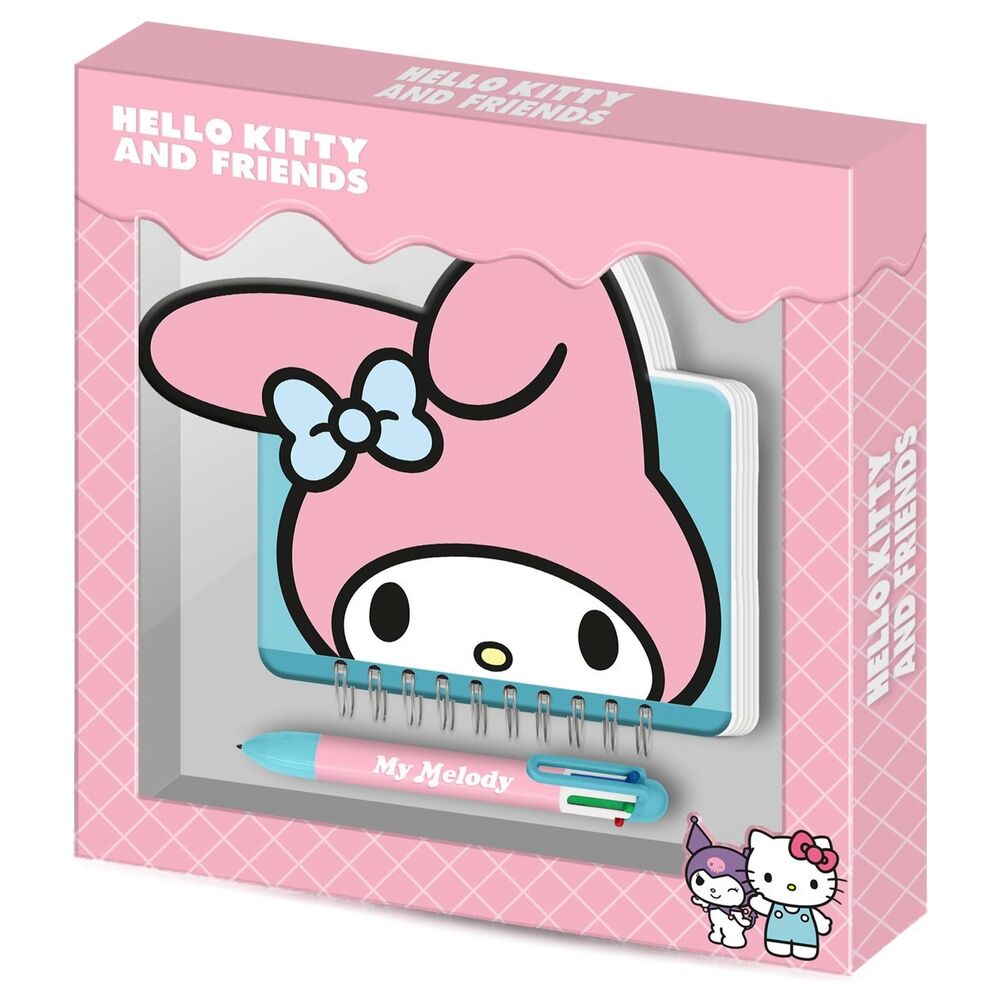 Imagen 1 - Diario + Boligrafo My Melody Hello Kitty And Friends