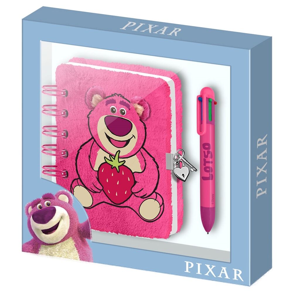 Imagen 1 - Diario Peluche + Boligrafo Fresa Lotso Toy Story Disney Pixar