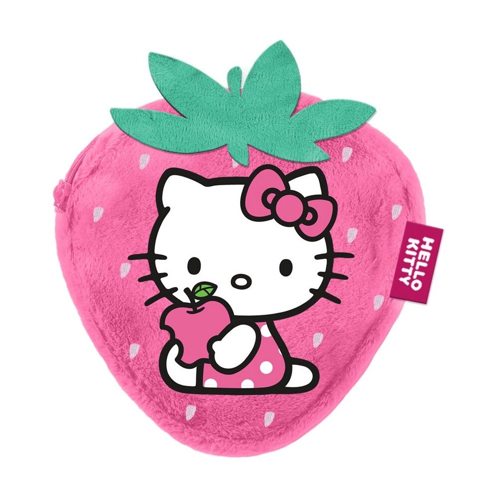 Imagen 1 - Monedero Peluche Fresa Hello Kitty