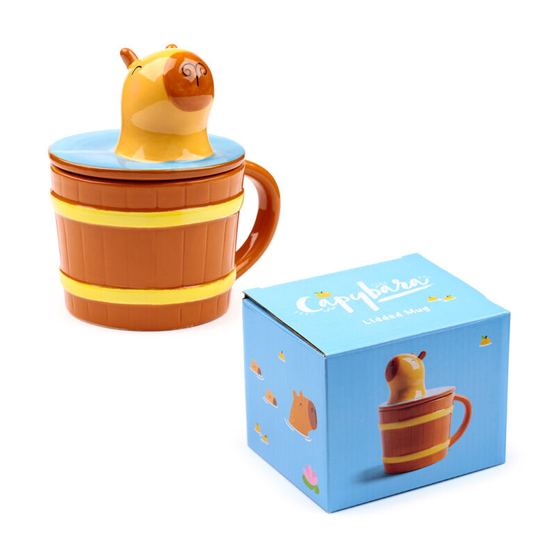 Imagen 2 - Taza Con Tapa Capibara