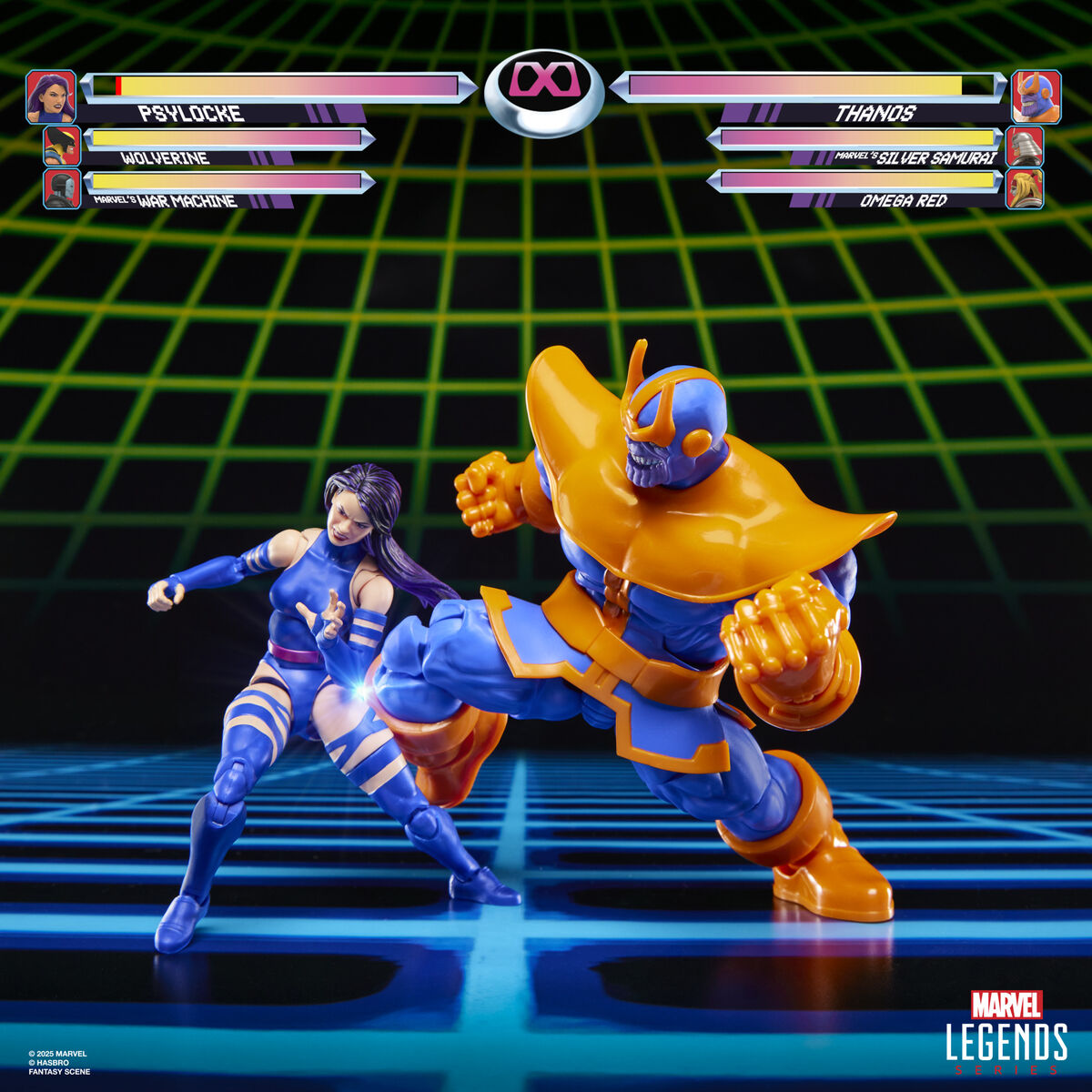 Imagen 4 - Blister 2 Figuras Psylocke Vs Thanos Gameverse Marvel Legends 15Cm