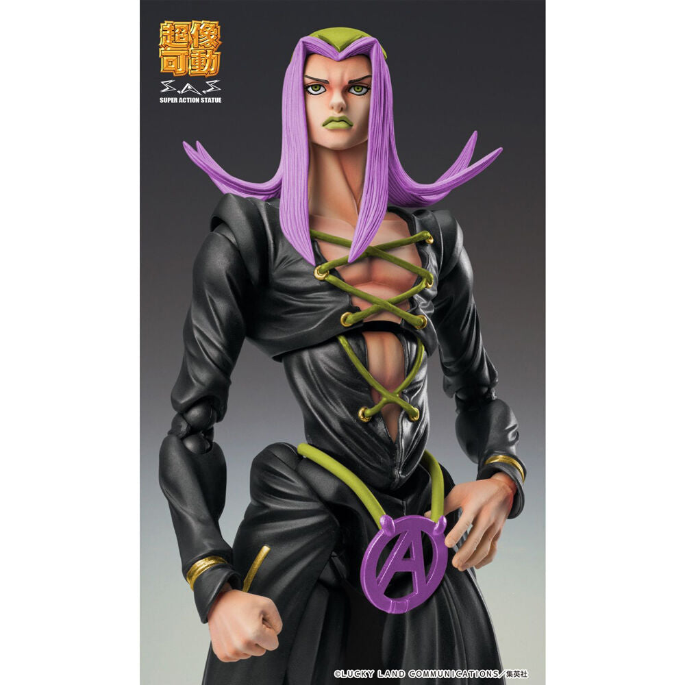Imagen 3 - Figura Leone Abbachio Black Chozokado Jojos Bizarre Adventure Golden Wind 16Cm