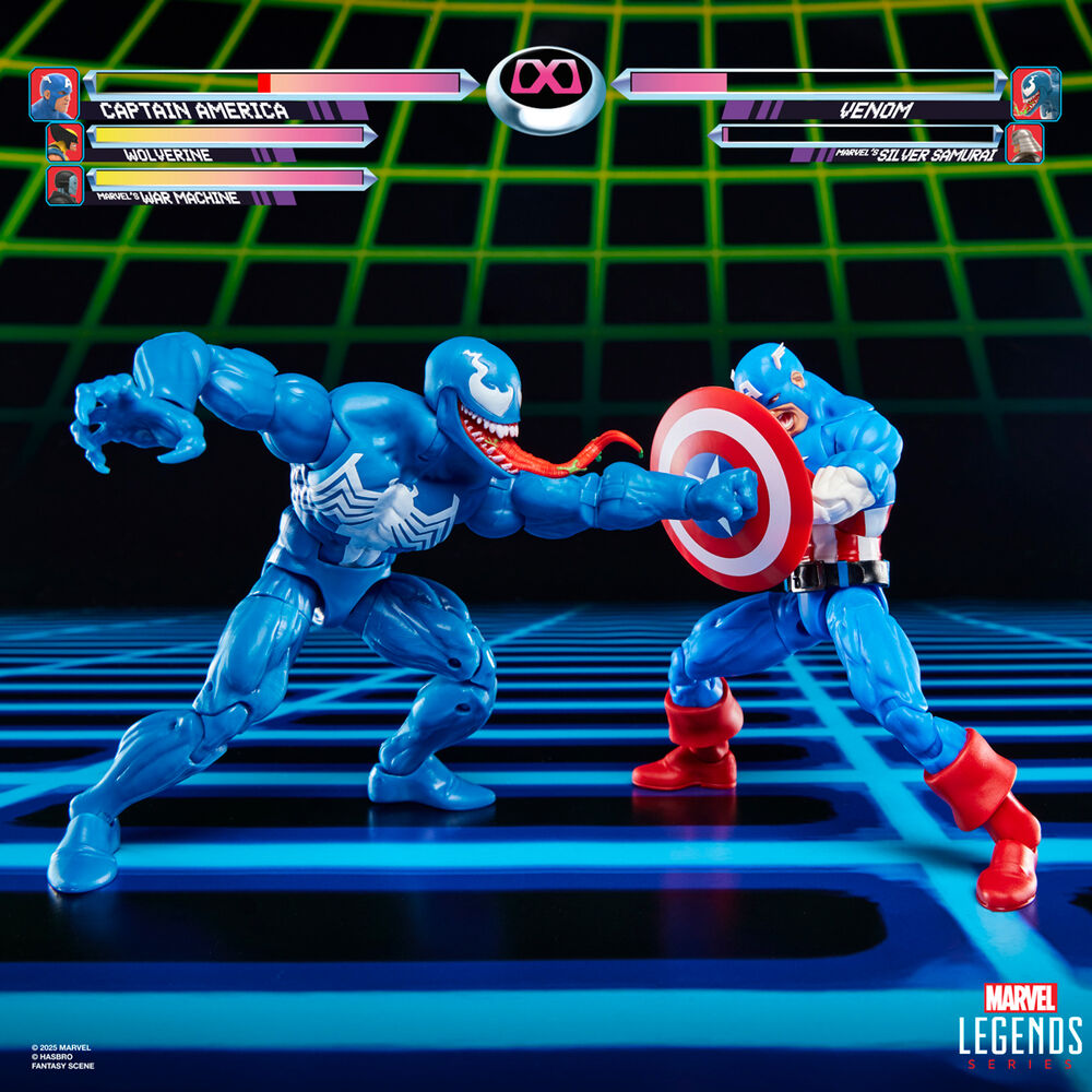 Imagen 2 - Blister 2 Figuras Capitan America & Venom Gameverse Marvel Legends Series 15Cm