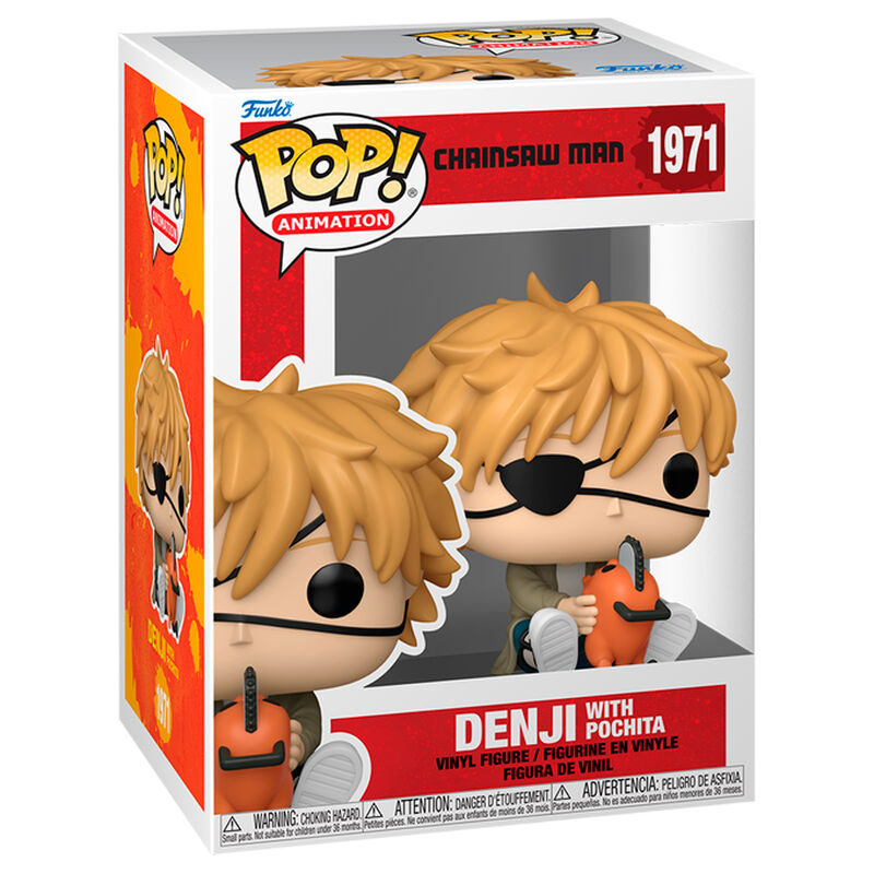 Imagen 1 - Figura Pop Chainsaw Man Denji With Pochita