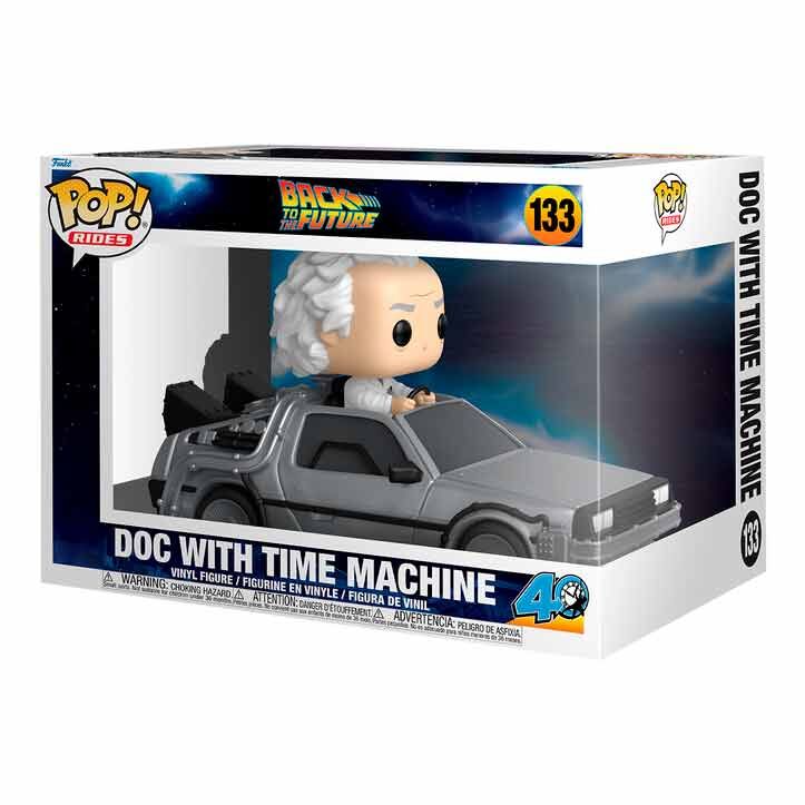 Imagen 2 - Figura Pop Rides Deluxe Regreso Al Futuro Doc With Time Machine