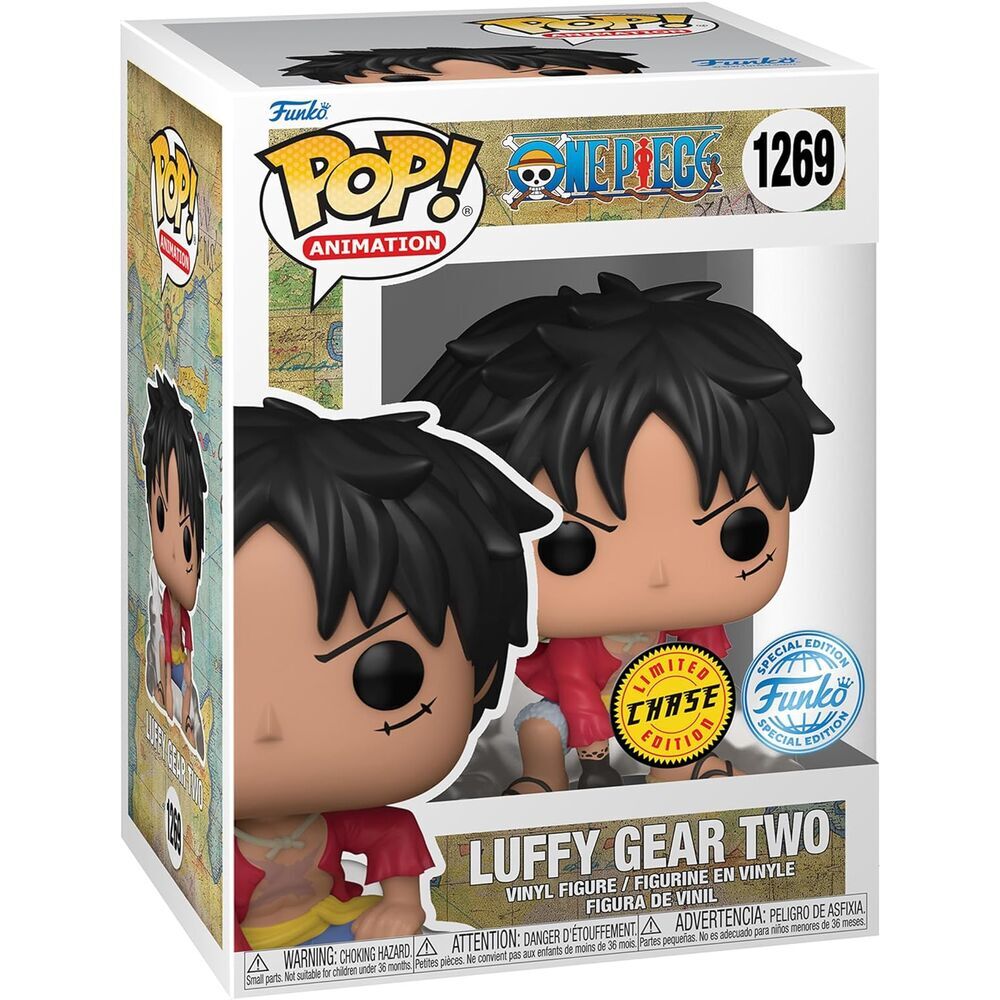 Imagen 2 - Figura Pop One Piece Luffy Gear Two Exclusive Chase