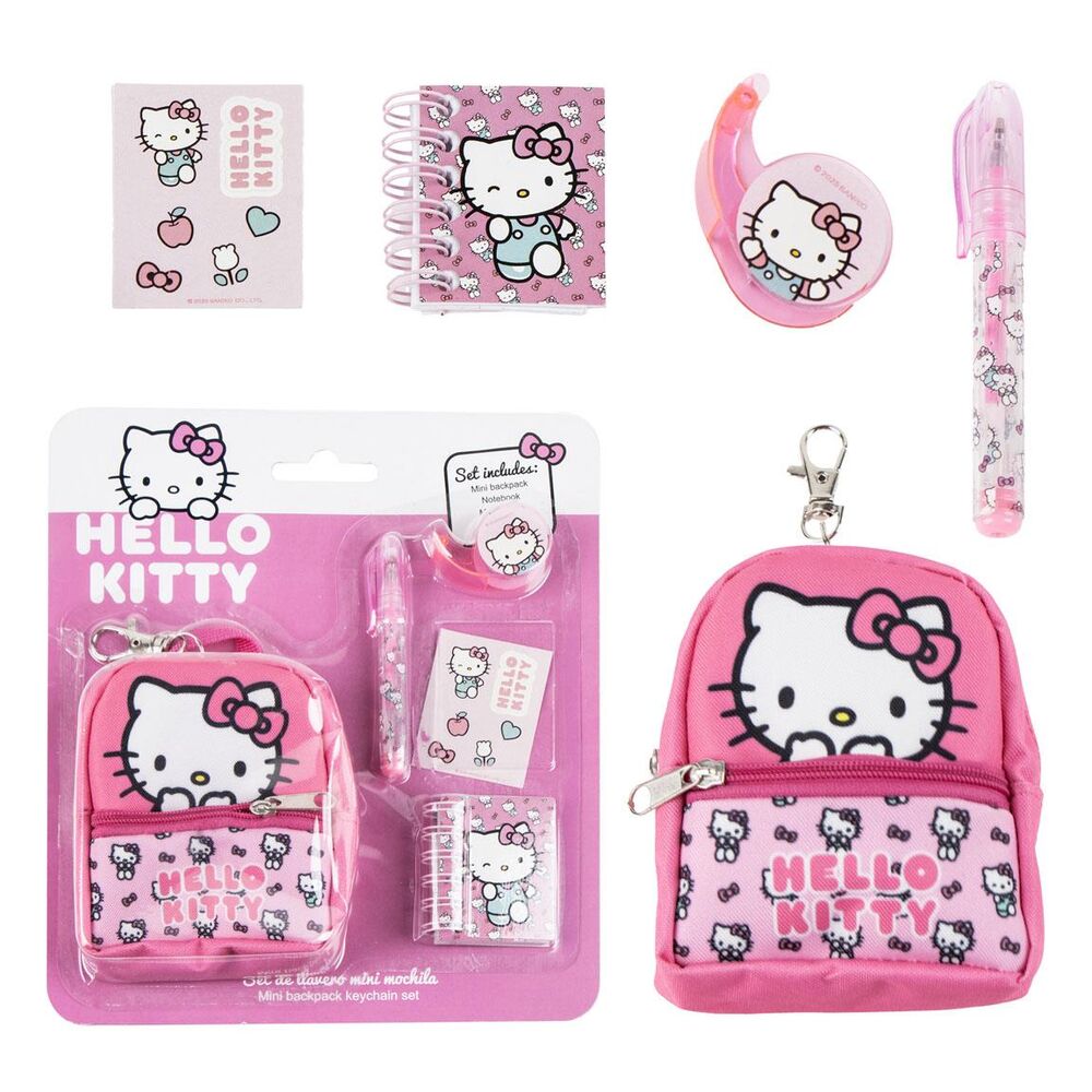 Imagen 5 - Set Papeleria Mini Mochila Hello Kitty