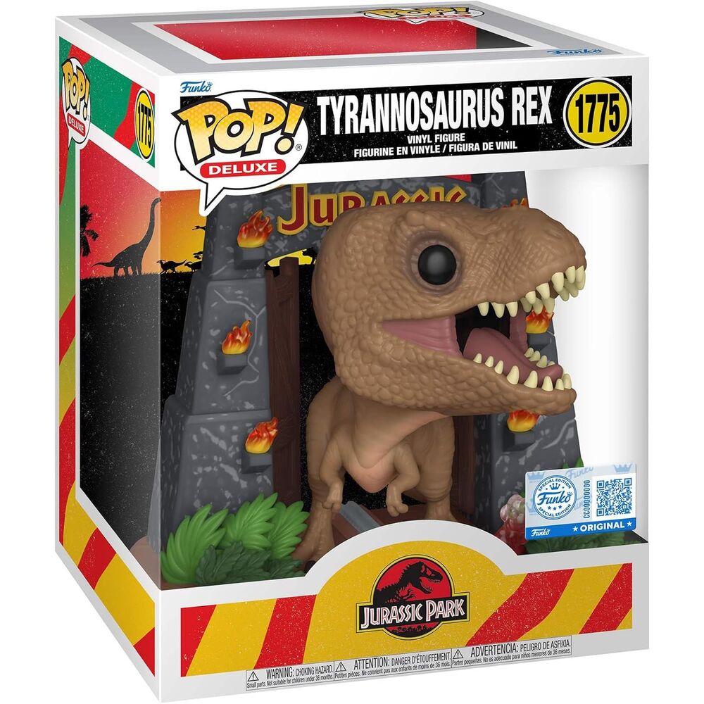 Imagen 2 - Figura Pop Deluxe Jurassic Park Tyrannosaurus Rex Exclusive