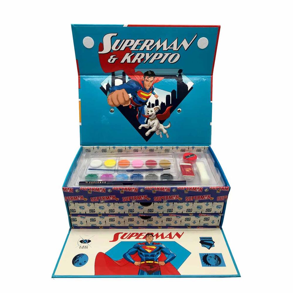 Imagen 3 - Maletin Papeleria Coloreable Superman Dc Comics