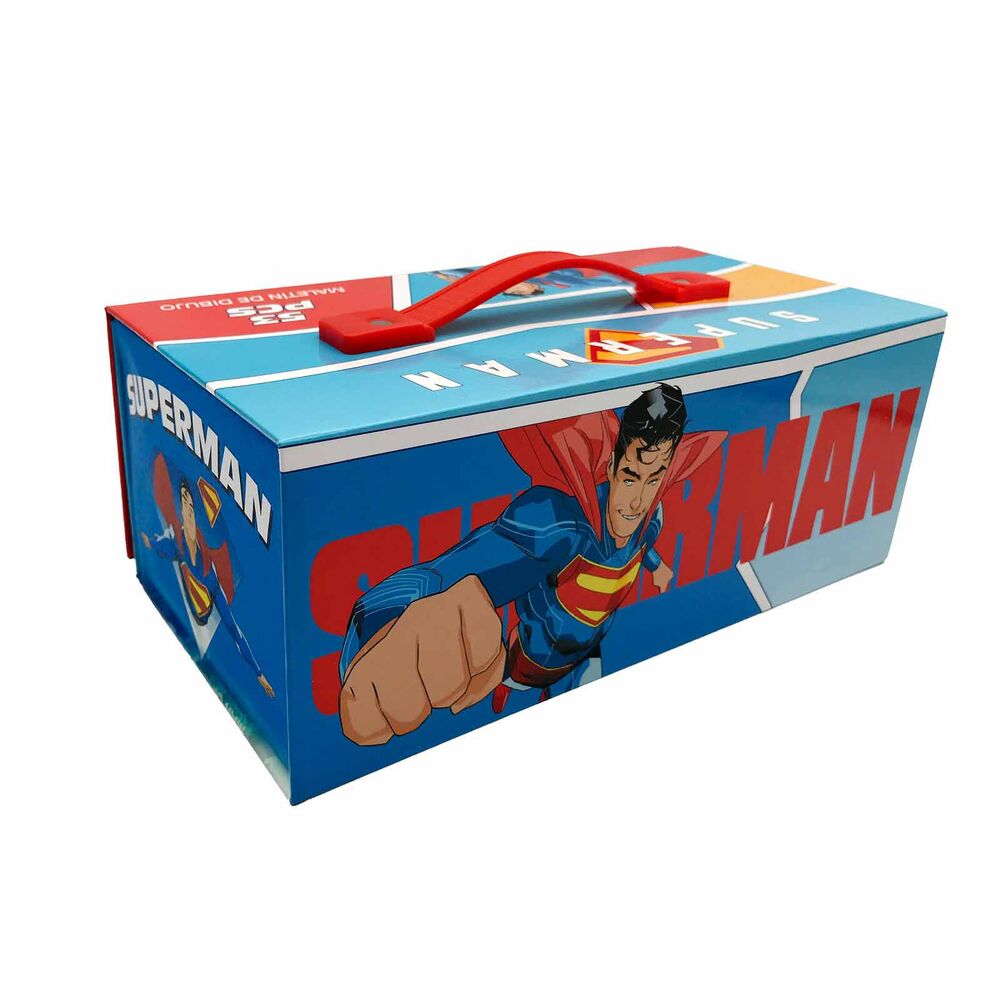 Imagen 1 - Maletin Papeleria Coloreable Superman Dc Comics