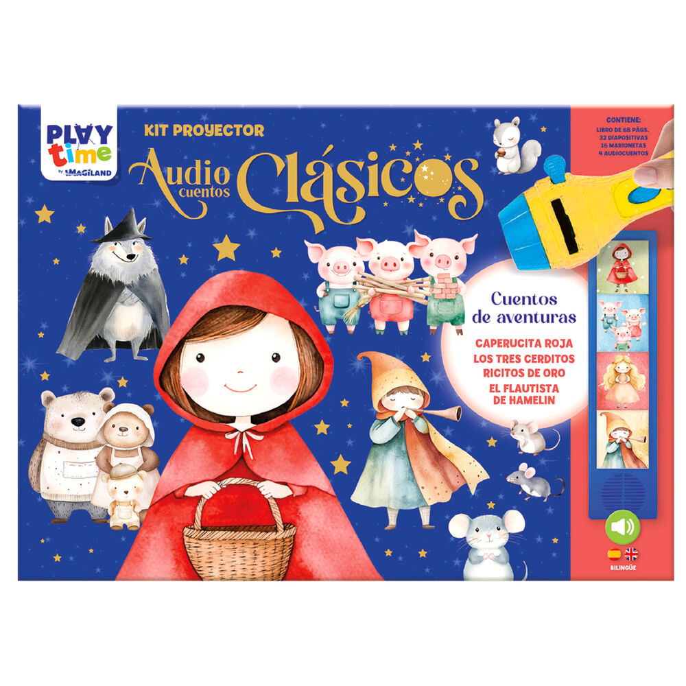 Imagen 1 - Kit Proyector Audiocuentos Clasicos Cuentos De Aventuras